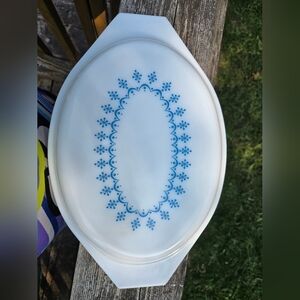 Vintage Pyrex Snowflake Garland  045 Lid Only
